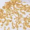 Paquete de Materiales para Pulsera Tejida Hecha a Mano con 100 Cuentas Espaciadoras de Aleación Dorada Brillante con Forma de Flor Accesorios para Joyería Venta al por Mayor
