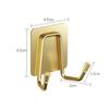 Gancho adhesivo de acero inoxidable 304 para cocina, baño, creativo, sin perforaciones, sin costuras, para colgar detrás de la puerta, de metal