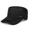 Sombrero de Verano y Primavera para Hombre de Secado Rápido con Protección Solar de Copa Plana, Gorra de Malla Deportiva Casual para Exteriores, Sombrero Ligero y Transpirable para el Sol