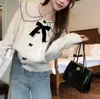 Jaqueta Cardigan de Tricô Tendência e Jovem Estilo Coreano, Caimento Solto para Mulheres, Nova Coleção Outono e Inverno, Top Casual Macio de Pelúcia com Gola de Boneca para Mulheres