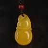 Natural uma calcedônia amarela fivela segura para homens e mulheres pingente ágata Buda camisola pingente de corrente Jade pingente de jade