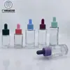 Em estoque 10ml-30ml frasco de óleo essencial de fundo grosso frasco de líquido de essência frasco de vidro redondo reto para levar em viagens frasco sub-embalagem de cosméticos