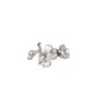Nuevo Anillo de Orquídea de Diamante Brillante Chino para Mujer Elegante Artístico Diseño de Forma de Flor Fresco y Refinado Anillo Abierto Ajustable