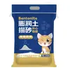 Atacado de fábrica de areia mineral para gatos à base de sódio, desodorizante, aglomerante, baixa poeira, areia mineral de bentonita para gatos, adequada para exportação transfronteiriça