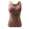Outono e inverno novo colete térmico abdominal de renda feminino cinto peito almofada sutiã sem desgaste camisa base roupa íntima térmica para uso externo