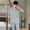 Pijamas de Algodón Puro para Hombre, Manga Larga para Primavera y Otoño 2026 Nuevo Estilo Ropa Sencilla para el Hogar para Hombre, Trajes para Hombre que se Pueden Usar Afuera