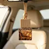 Tapa Cuadrada Botella Cubo de Agua Colorida Botella Vacía 10ml Botella de Fragancia para Coche Adorno Colgante para Espejo Retrovisor del Coche Colgante Decorativo para Coche