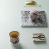 Copo Mestre Rosa Ino Kiyomatsu com flor de lírio pintada à mão, copo pessoal feminino, xícara de café requintada, copo de água
