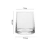 Taza de Vidrio Grueso para Velas al por Mayor Adorno Transparente Tira Vertical Taza de Vidrio con Fondo Grueso Adorno de Aromaterapia para Dormitorio