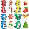 Set de Cortadores de Galletas Navideños de 13 Piezas, Molde para Bolsillos de Sándwich, Cortador de Pan Tostado, Molde para Estampar Frutas
