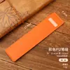 Em estoque Estojo de lápis retrô em PU Bolsa de armazenamento simples e artística Papelaria para estudantes Manga para caneta-tinteiro Caneta única/dupla Manga protetora de cor sólida