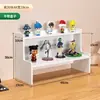 Expositor de figuras tipo escalera de escritorio con cajones, caja ciega Pop Mart caja de almacenamiento, organizador de papelería para escritorio de estudiante