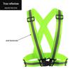 Suspensórios Refletivos Tongcollar Fita Refletiva Colete Refletivo Roupa para Corrida Noturna Ciclismo Roupa para Ciclismo Noturno Proteção de Segurança