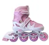 Patins para Crianças, Homens e Mulheres, Patins de Quatro Rodas, Patins com Rodas de Flash Único em PVC, Patins para Adultos, Fornecimento Direto do Fabricante