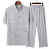 Conjunto Curto de Tang Suit com Padrão de Dragão Vermelho para Meia-Idade e Idosos, Roupa Fina de Seda para Banquete de Aniversário, Conjunto de Duas Peças para o Ano do Zodíaco do Vovô