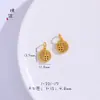 Colar Pingente Super Fino Duradouro Não Desbota Marca Xiaofu Resistente à Pressão Vazado Fuyu Diya Dourado Acessórios diy Dourado Antigo