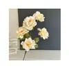 Flores Artificiales Color Champán para Bodas al Aire Libre, Decoraciones de Fondo de Boda, Adornos para Sala de Estar en Casa, de Alta Gama y Realistas