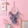 Nuevo Atrapasueños Estilo Indio Carrillón de Viento con Plumas Adorno Colgante Colgante de Habitación Regalo Creativo Decoración Americana Soñadora