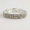 Joyería de Mano Estilo Coreano Venta al por Mayor Pulsera Elástica de una Sola Fila Full Diamond Pulsera Combinada Brillante Intelectual Estrella Mismo Estilo Rhinestone