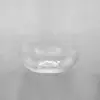 Bol de vidrio Sijin con borde dorado y diseño de martillo, bol para frutas y verduras y ensaladas para el hogar, bol cuadrado de cristal japonés
