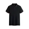 Camisa Polo de Manga Corta Ropa de Trabajo Formulación Camiseta Ropa de Trabajo Ropa de Fábrica Pedido Cuello Solapa Camiseta Publicitaria Bordado de Logo