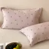 Fundas de Almohada Florales Pequeñas, un Par de Fundas de Almohada de Gasa de Algodón Puro 2026 Nuevas, Anti-Aceite para el Cabello, Funda Interior para Almohada 48X74