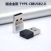 Adaptador tipo C hembra a USB 3.0, convertidor de datos de carga tipo C para teléfonos móviles Huawei.