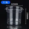 Contenedor Redondo de Almacenamiento Comercial, Contenedor Transparente para Alimentos y Granos con Tapa, Contenedor de Arroz, Contenedor de Cereales, Contenedor de Harina, Especialmente Diseñado para Gatos