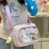 Bolsa Pequeña con Forma de Estrella de Cinco Puntas para Snacks, Estilo Anime Japonés, Bolsa Transparente con Forma de Barra de Grano, Bolso Cruzado Pequeño de un Solo Hombro para Mujer, Bolso de Mujer
