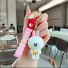 Pony Mecha Anime Menina Boneca Chaveiro de Borracha Macia Desenho Animado Pingente de Alça de Mão Acessório para Mochila Escolar Pequeno Presente Criativo