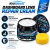 KineShineX Cubierta Transparente para Tablero de Coche Crema Reparadora de Rayones 30G Lente de Instrumentos Pulido de Marcas Finas