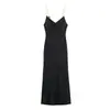 Comércio Exterior 2026 Verão Novo Estilo Europeu e Americano Moda Feminina Sexy Hot Girl Vestido com Detalhe Color Block 1165138