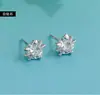 Pendientes de botón de gato con diamantes rojos estilo coreano lindos pendientes pequeños de botón de gato de moda pendientes de cobre blanco chapados en oro rosa multicolor