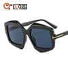 Nuevas gafas de sol irregulares en forma de T, color para hombres y mujeres, INS, personalizadas, de moda, retro, modernas, gafas de sol 9096
