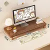 Organizador de escritorio, soporte para computadora de escritorio, elevador de monitor, base para pantalla de visualización, soporte de escritorio