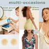 Superventas Comercio Exterior Protectores de Pezón Silicona Invisible Sin Costuras Ultra-delgados Anti-transparencia Pegatinas para Pezón con Adhesivo Autoadhesivo Color Sólido Protectores de Pezón Sólidos