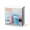Venta Caliente de Amazon Taza de Agua Plegable de Silicona para Exteriores Estudiante Práctica Taza de Café Taza de Plástico Regalo en stock