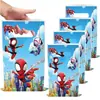 Bolsas de Regalo de la Serie Spider-Man con Temática de Héroe Más Vendidas para Fiestas de Cumpleaños, Decoraciones y Suministros para Fiestas de Eventos