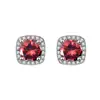 Brincos Quadrados de Zircônia Pequenos Mais Vendidos Transfronteiriços para Mulheres, Brincos Quadrados da Moda e Simples Cravejados com Diamantes de Alta Qualidade, Acessórios de Orelha Personalizados e Versáteis