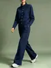 Conjunto de Sudadera Cardigan de Color Sólido con Cuello Alto y Pantalones de Pierna Ancha para Mujer, Moda Europea y Americana 2026, para Mujeres Independientes