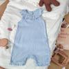 Ropa de bebé Niñas Chaleco con Cuello de Encaje Monos Cortos para Gateo de Bebé Niña