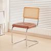 Silla de Ratán Escandinava Madera Maciza Hogar Silla de Comedor de Diseño Silla Medieval Popular Café Hotel Ocio Silla Ins