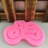 Molde de Silicona para Modelado de Bicicleta Hecho a Mano Molde para Pastel de Doblez Herramienta de Doblez para Dulces Herramienta Decorativa Molde para Pastel Otro No