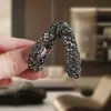 Pinza para el pelo en forma de V de celebridad de internet, temperamento, pedrería, accesorio para coleta alta, clip para el pelo de transición para pelo corto, artefacto de fijación, pinza para el pelo para la parte posterior de la cabeza semi-recogida