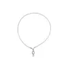 Elegantes y Exquisitos Accesorios de Collar de Perlas Envueltas con Circonita Microincrustada Estilo Festivo para Mujer, Cadena de Clavícula de Lujo Ligero Nicho de Gama Alta