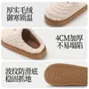 Hamuding Touca Simples, Pantufas de Algodão para Mulheres, Inverno Casa Interior Solado Grosso Antiderrapante Aveludado Quente Pantufas de Algodão Peludo