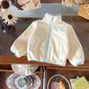 [En Stock] Chaqueta de Felpa para Niños Dw252242 Nuevo Estilo Otoño e Invierno 2025 Chaqueta de Felpa con Cuello Alto para Niños Pequeños