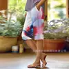 Pantalas Casuais de Rua da Moda Personalizadas com Impressão Digital 3D de Novo Estilo Europeu e Americano Transfronteiriço para Mulheres, Comprimento Médio, para Ir ao Trabalho, Verão