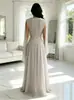 866W Elegante Vestido Longo Plissado Vestido de Noite Vestido de Festa Slim Fit Vestido da Moda 2026 Outono/Inverno