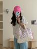Ins estilo bonito bolsa de moda feminina bolsa de múmia floral acolchoado corduroy bolsa de mão commuter saco lanche